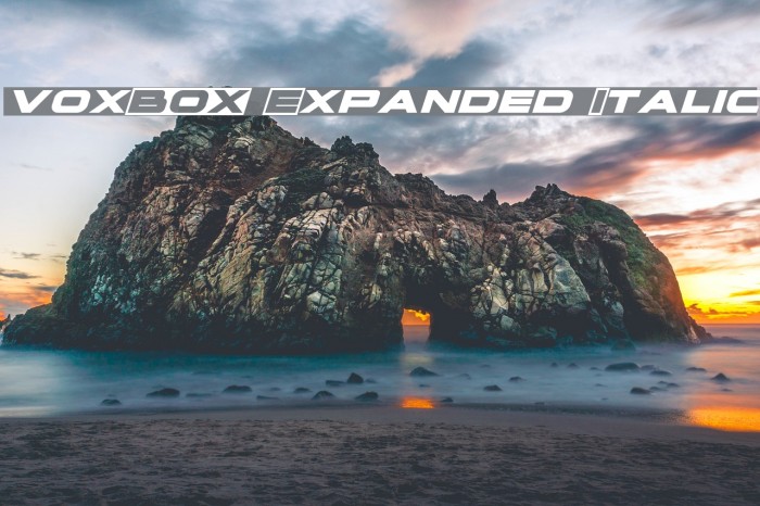 voxBOX Expanded Italic Example 2