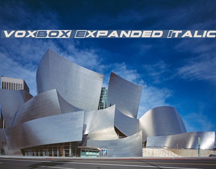 voxBOX Expanded Italic Example 3