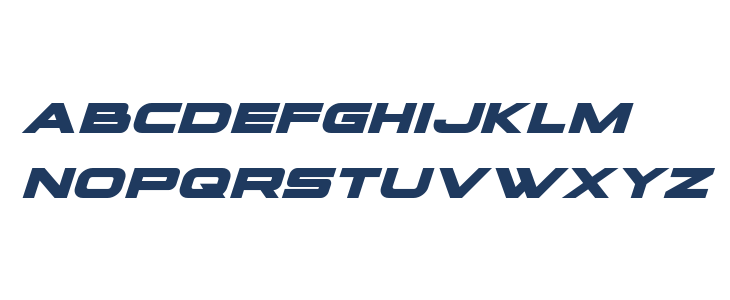 voxBOX Expanded Italic Lowercase