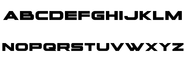 voxBOX Expanded Font LOWERCASE