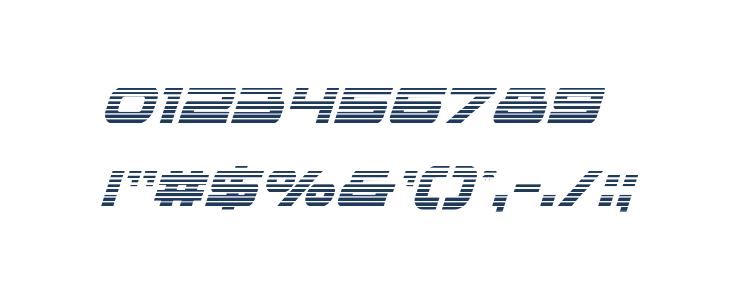 voxBOX Gradient Italic Other Characters