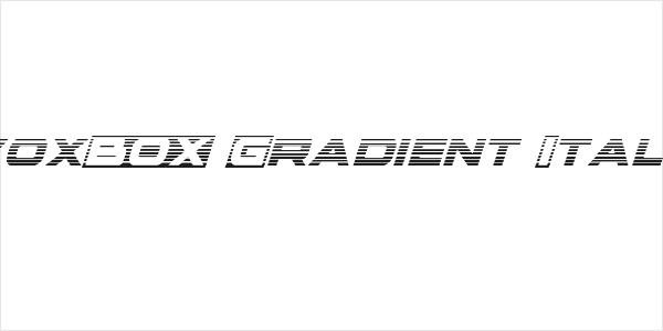 voxBOX Gradient Italic Logo