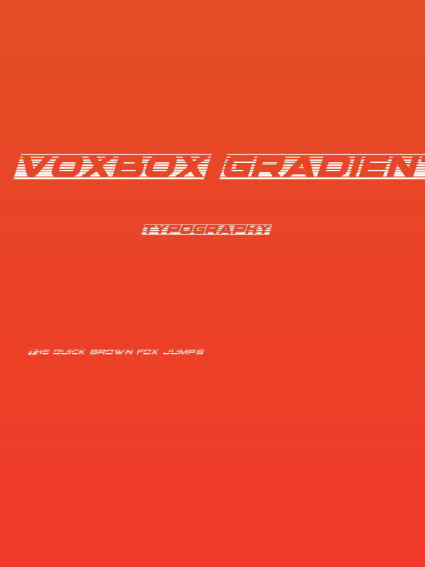 voxBOX Gradient Italic Poster