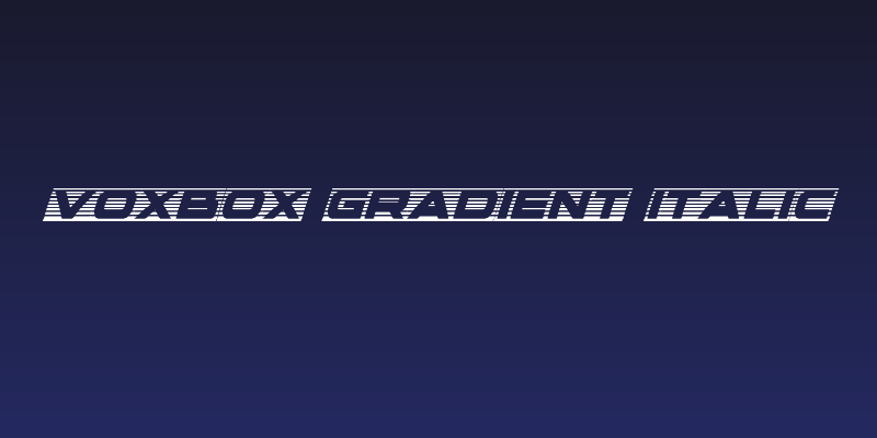voxBOX Gradient Italic Social Header