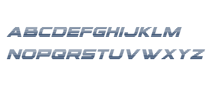 voxBOX Gradient Italic Lowercase