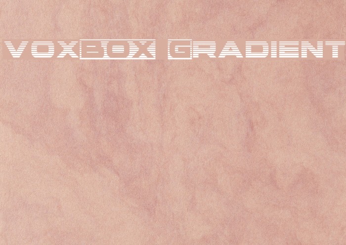 voxBOX Gradient Font examples