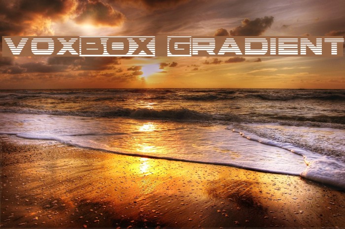 voxBOX Gradient Font examples