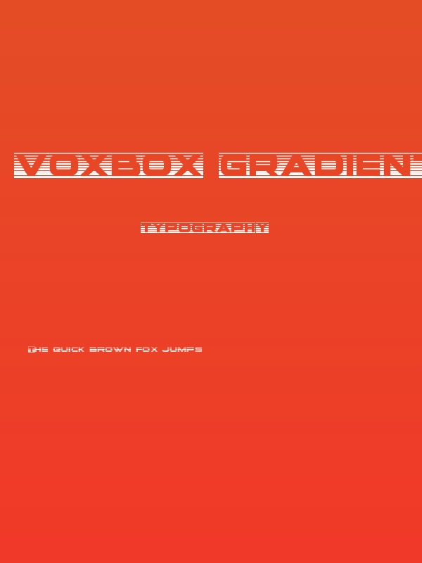 voxBOX Gradient Poster