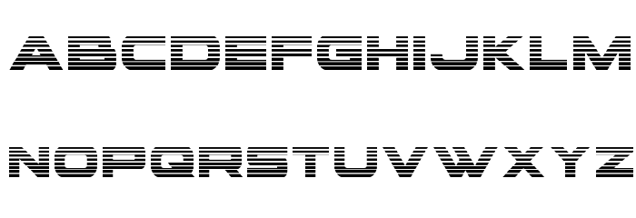 voxBOX Gradient Font LOWERCASE