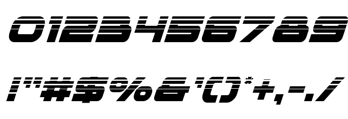 voxBOX Halftone Italic Font OTHER CHARS