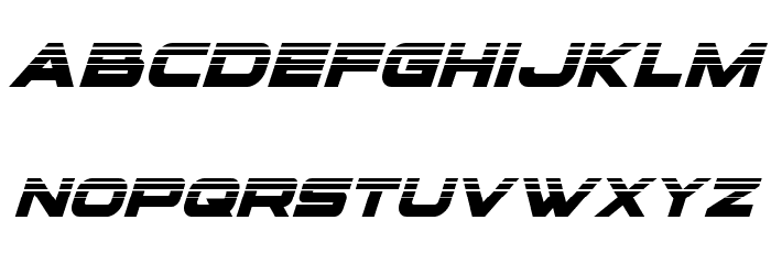 voxBOX Halftone Italic Font LOWERCASE