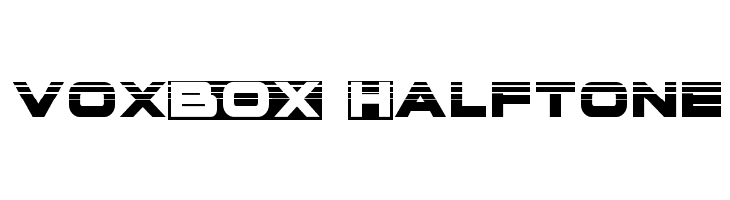voxBOX Halftone  font caratteri gratis
