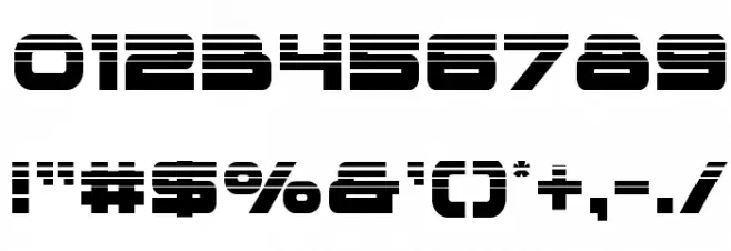 voxBOX Halftone Font OTHER CHARS