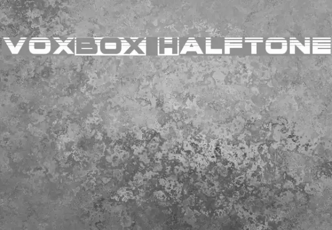 voxBOX Halftone Font examples