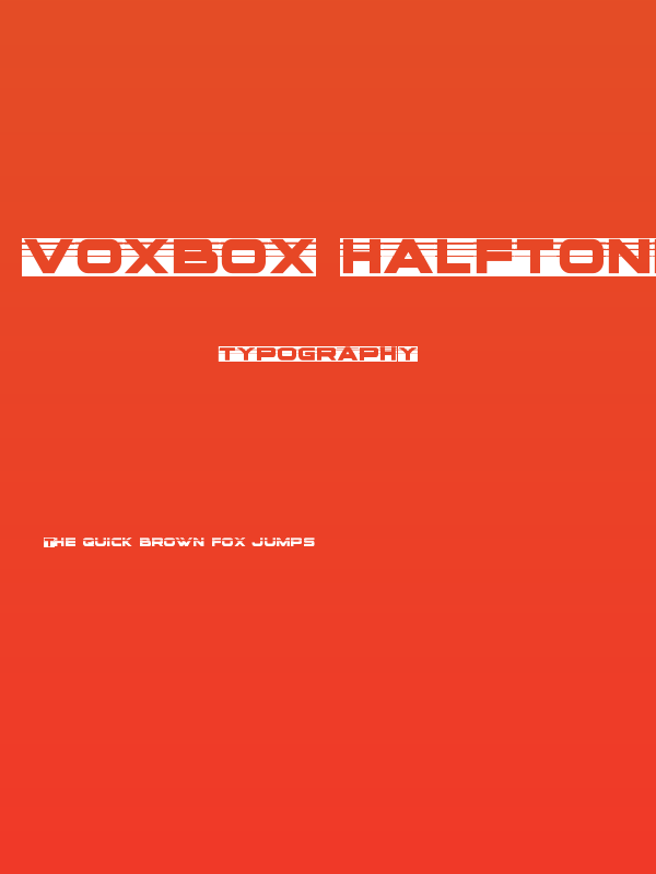 voxBOX Halftone Poster