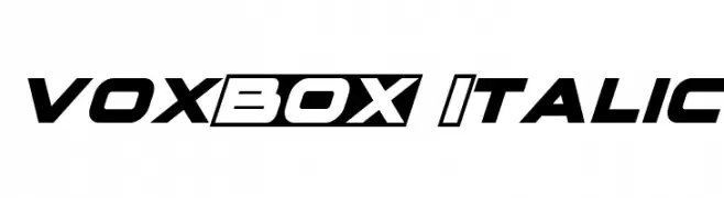 voxBOX Italic  Descarca Fonturi Gratis