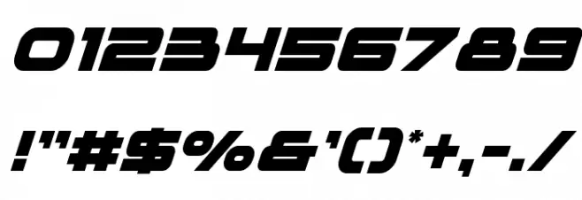 voxBOX Italic Font OTHER CHARS