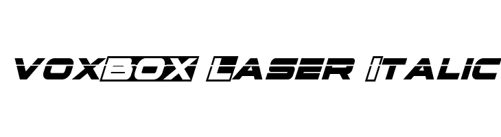 voxBOX Laser Italic  Free Fonts Download