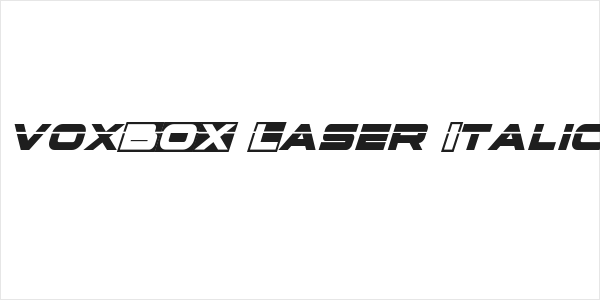 voxBOX Laser Italic Logo