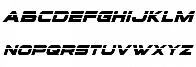voxBOX Laser Italic Font Litere mici