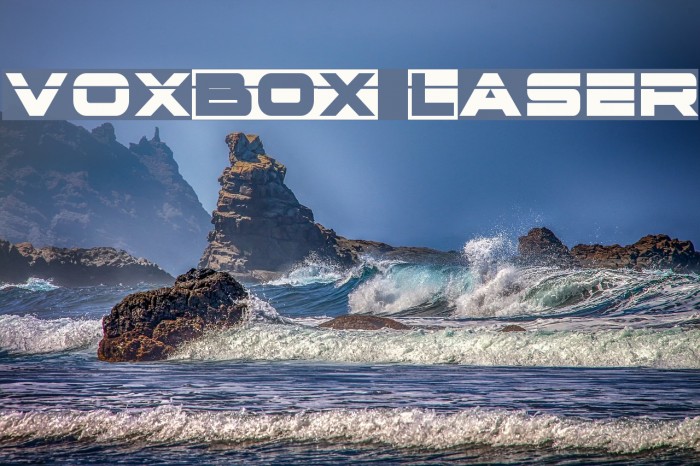 voxBOX Laser Font examples