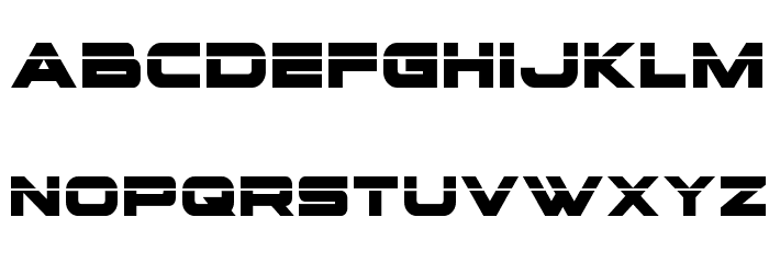 voxBOX Laser Font LOWERCASE