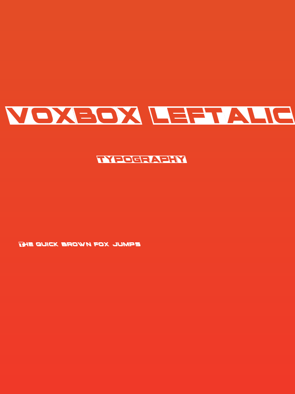 voxBOX Leftalic Poster