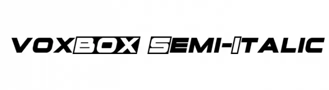 voxBOX Semi-Italic 