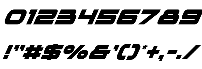 voxBOX Super-Italic Font OTHER CHARS