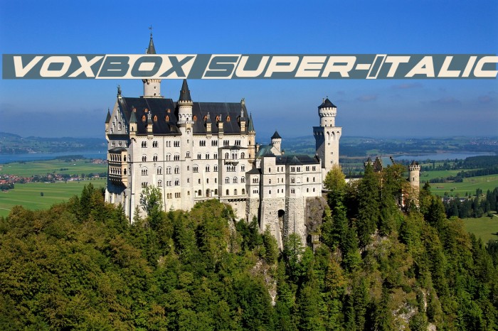 voxBOX Super-Italic Font examples