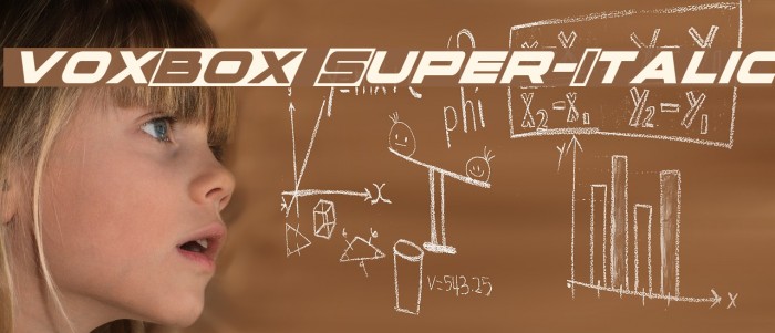 voxBOX Super-Italic Font examples