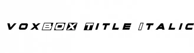 voxBOX Title Italic 