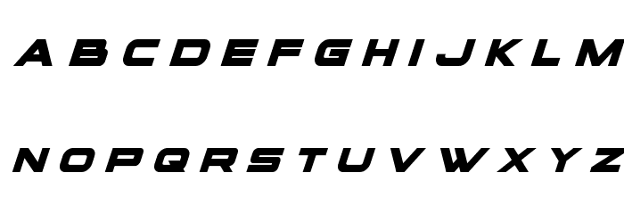 voxBOX Title Italic Font LOWERCASE