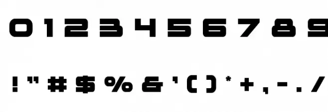 voxBOX Title Font OTHER CHARS