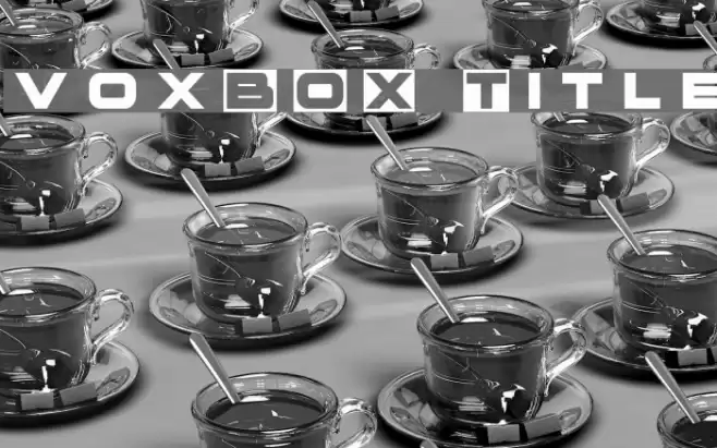 voxBOX Title Font examples