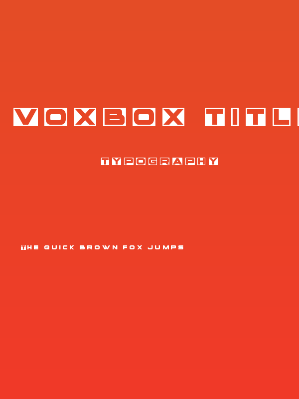 voxBOX Title Poster
