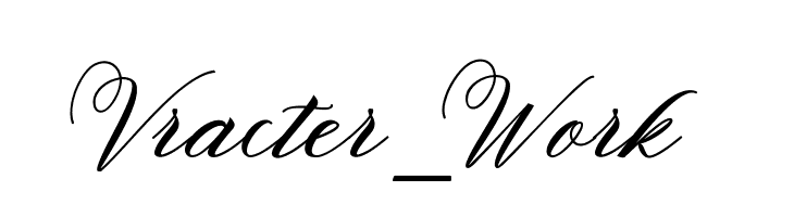 Vracter_Work Font