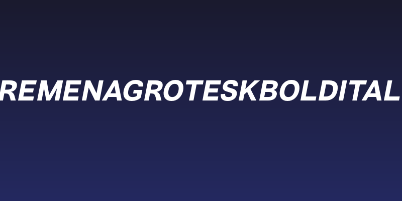 VremenaGroteskBoldItalic Social Header