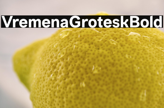 VremenaGroteskBold Example 3