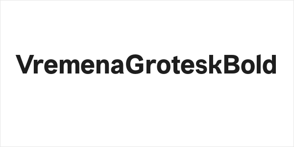 VremenaGroteskBold Logo
