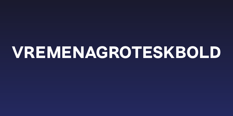 VremenaGroteskBold Social Header
