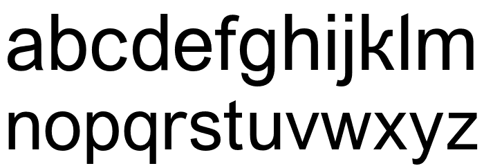 VremenaGroteskBook Font LOWERCASE