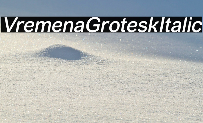VremenaGroteskItalic Example 1