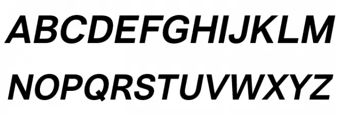 VremenaGroteskMediumItalic Font Litere mari