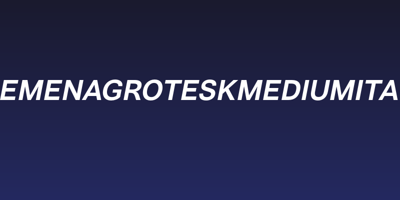 VremenaGroteskMediumItalic Social Header