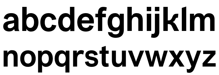 VremenaGroteskMedium Font LOWERCASE
