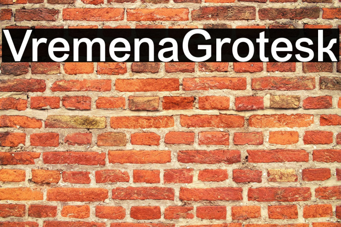 VremenaGrotesk Example 1