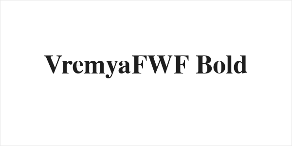 VremyaFWF Bold Logo