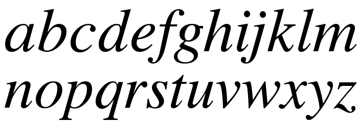 VremyaFWF Italic Font LOWERCASE