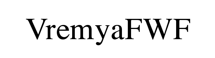 VremyaFWF Font